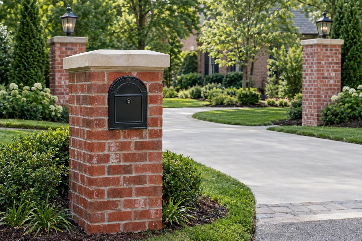 Brick Columns & Mailboxes